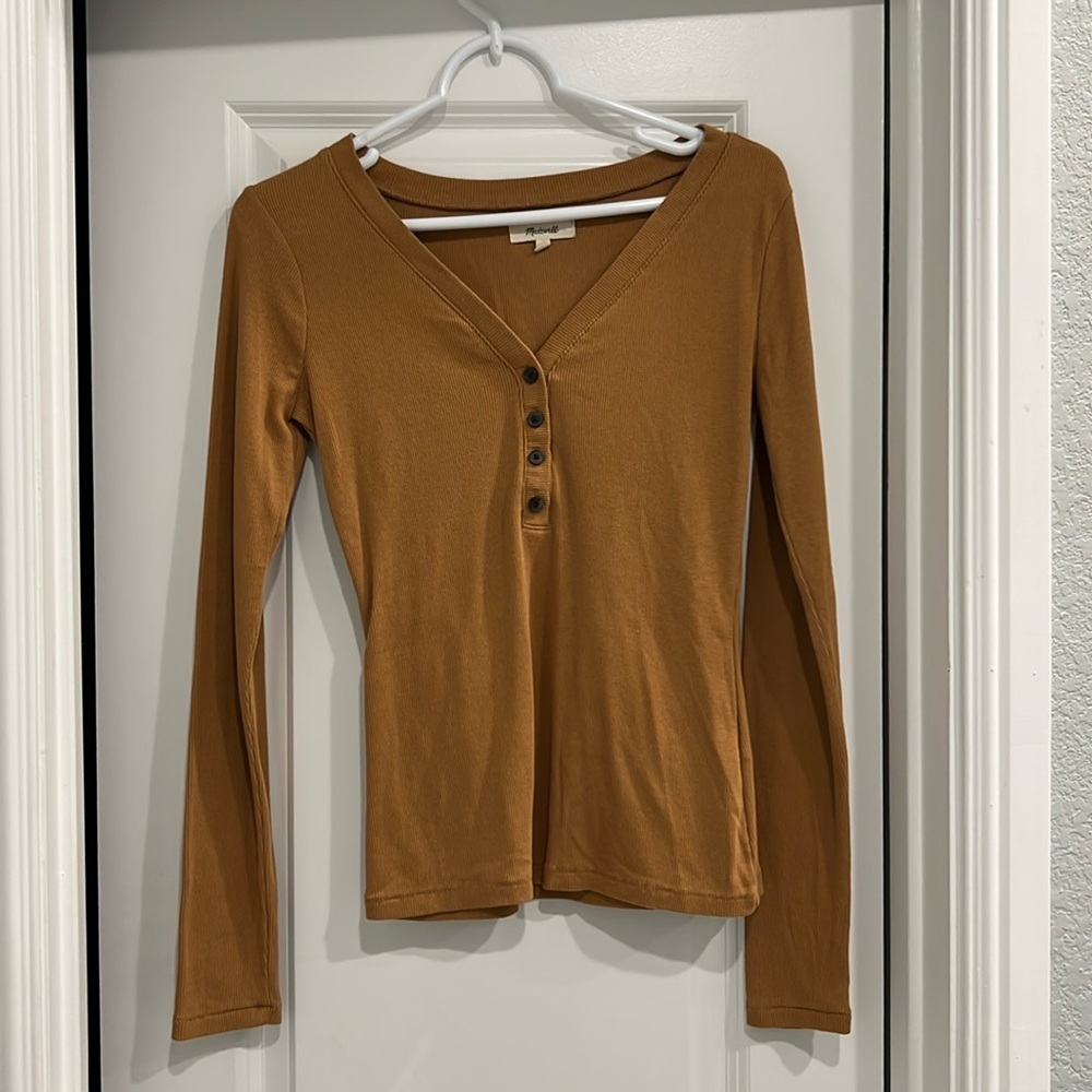 Madewell Long Sleeve Henley Top